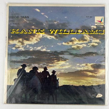 Eddie Dean Sings A Tribute To Hank Williams Vinyl LP Record Album DLP 89