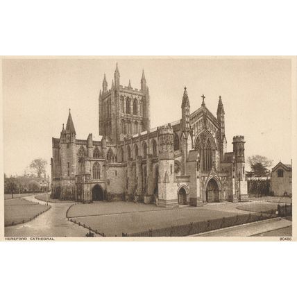 PC17328 Hereford Cathedral. Photochrom. No 80486