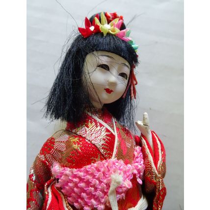 Japanese Kimono Geisha Doll - WWII Era Doll - brought home by soldier - Antique
