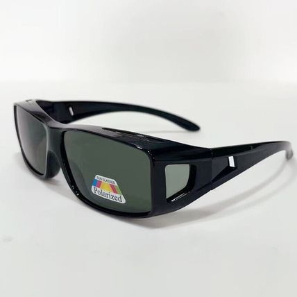 LARGE FIT OVER PRESCRIPTION GLASSES POLARIZED SUNGLASSES COVER ALL WRAP AROUND