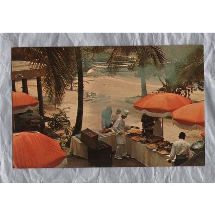 Seaside Luncheon - Caneel Plantation, St John, U.S Virgin Islands - 1964