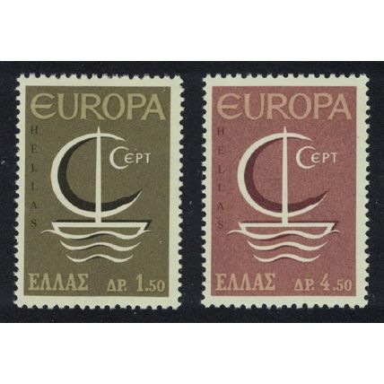 Greece Symbolic Ship Europa 2v 1966 MNH SG#1021-1022 MI#919-920 Sc#862-863