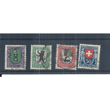 Switzerland stamps. 1925 Pro Juventute used. 5c is creased (AP404)