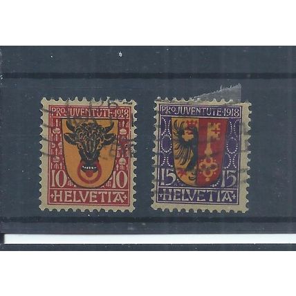 Switzerland stamps. 1918 Pro Juventute used. CV £52 (AH310)
