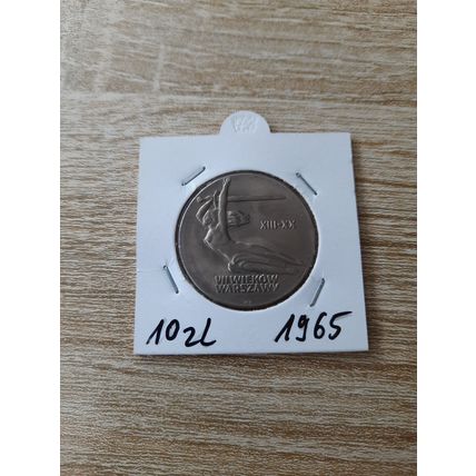 Polen 10 Zloty 1965 Nike Münze