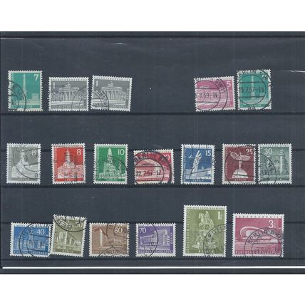 Berlin stamps 1956 Berlin Buildings & Monuments used. (no 3pf) (L794)
