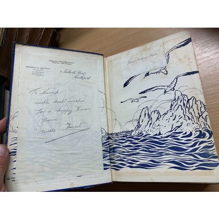 c1920s JONATHAN SWIFT "GULLIVER'S TRAVELS" ILLUSTRATED FICTION ANTIQUE BOOK (P5)