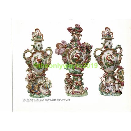 Chelsea Porcelain Vases, c1760, Book Illustration (Print), 1934