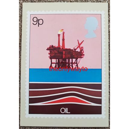 Oil, 9p Post Office Postcard PHQ 27 (a), 1978