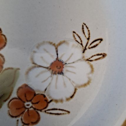 Vintage Lot 4 Mountain Wood TRELLIS BLOSSOM Bread & Butter PLATES 6 3/8" Japan