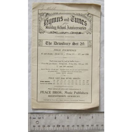 Vintage: Hymns & Tunes for Sunday School Anniversaries The Dewsbury Set 29
