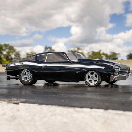 1970 Chevy Chevelle 2WD Mini No Prep RC Drag Car Brushless RTR 1/16, Black