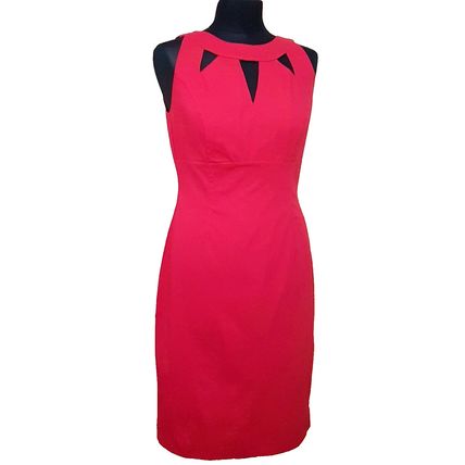 NEXT New Red Cotton Sleeveless Dress Size 12 UK