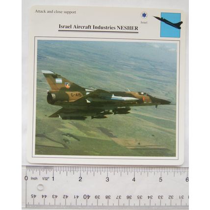 I. A. I. Nesher - Israel - Attack & Close Support - Collectors Club Card