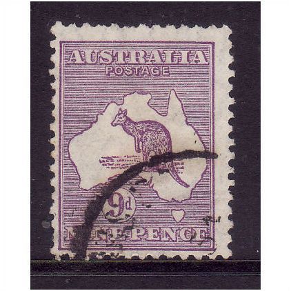 AUSTRALIA 1929 SG108 9d VIOLET FINE USED#1