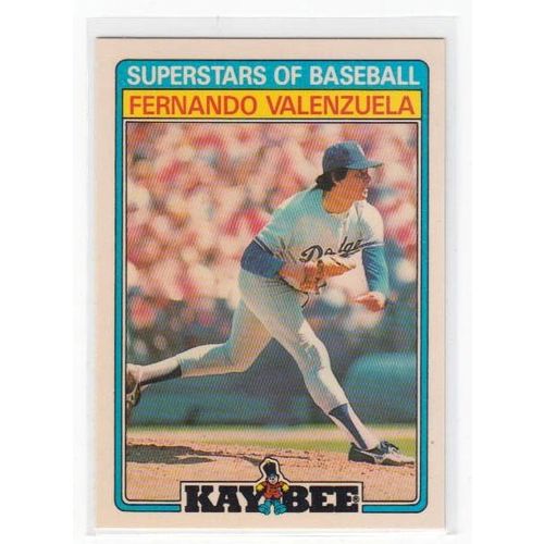 1987 Kay Bee Fernando Valenzuela baseball card #32 -NM- Dodgers- Oddball