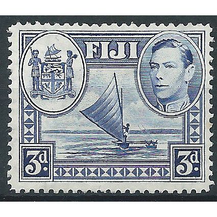 Fiji 1938 SG257 3d Blue Mounted Mint ...