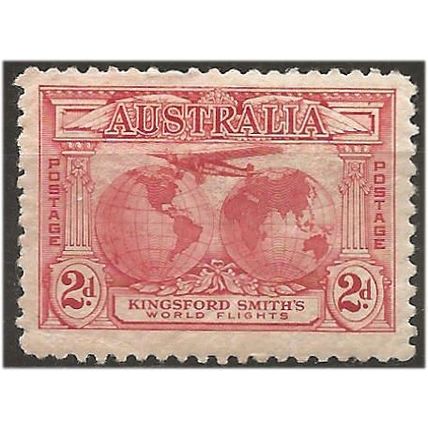 Australia 1931 SG121 2d Rose-Red Smith's Flight Mounted Mint . .. .