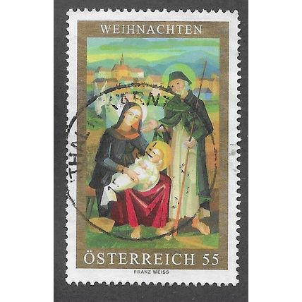 AUT 2006 55c 'CHRISTMAS' FINE USED (EBID73-256)
