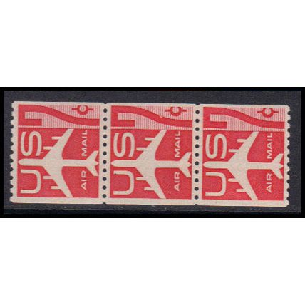 C61 7c Jet Airliner Very Fine MNH Strip of 3 KA9502
