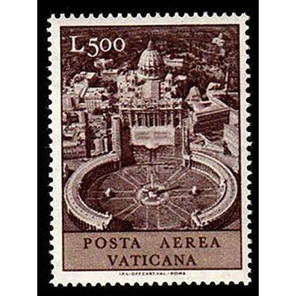 Vatican 1967 Airmail 500L MNH Stamp