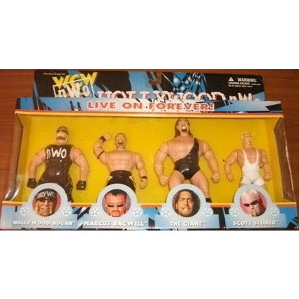 wcw wwe wwf ljn classic superstars nwo hogan, bagwell, the giant & steiner