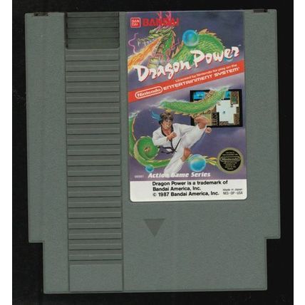 1987 Dragon Power NES Nintendo Game FREE Shipping