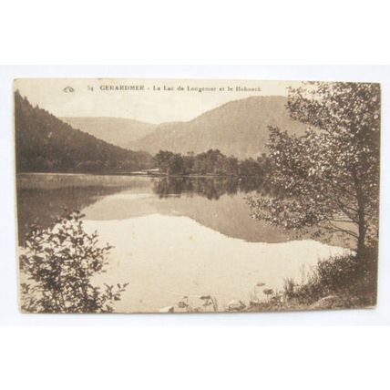 1924 postcard Gerardmer, Le Lac de Longemer et le Hohneck