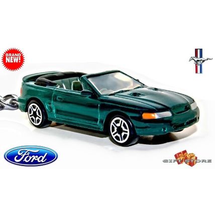 KEYCHAIN GREEN 1994~1998 FORD MUSTANG CONVERTIBLE Ltd Ed.