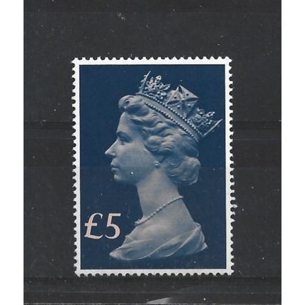 GB.SG1028 £5 Salmon and Chalky Blue.Mounted Mint.Aug25
