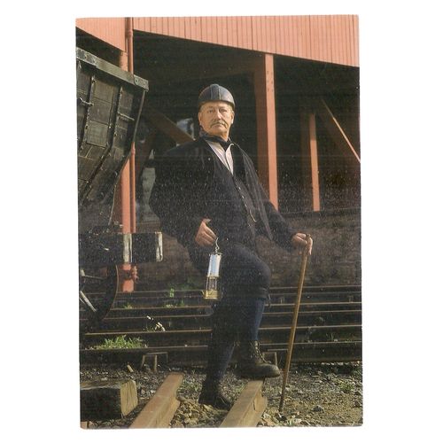 MINE DEPUTY, Beamish Open Air Museum, Stanley Durham vintage postcard unposted =