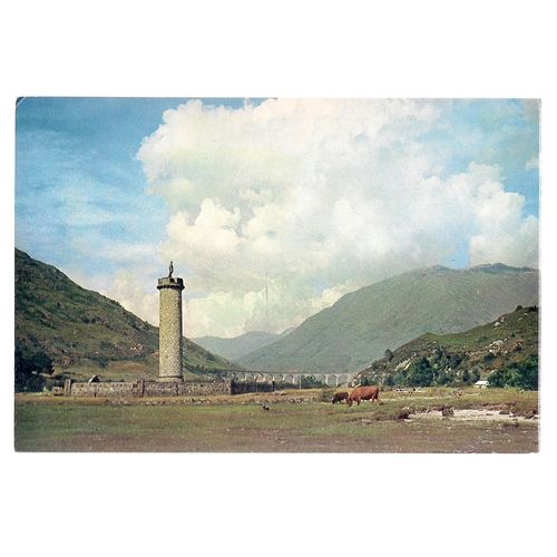 '45 RISING MONUMENT, GLENFINNAN, SCOTLAND unused postcard J.Arthur Dixon 3546 =