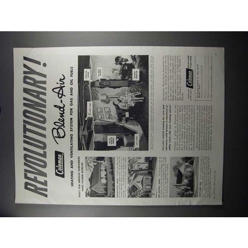 1951 Coleman Blend-Air Heating Ad - Revolutionary