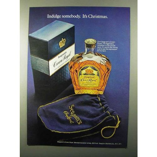 1971 Seagram's Crown Royal Whisky Ad - Indulge