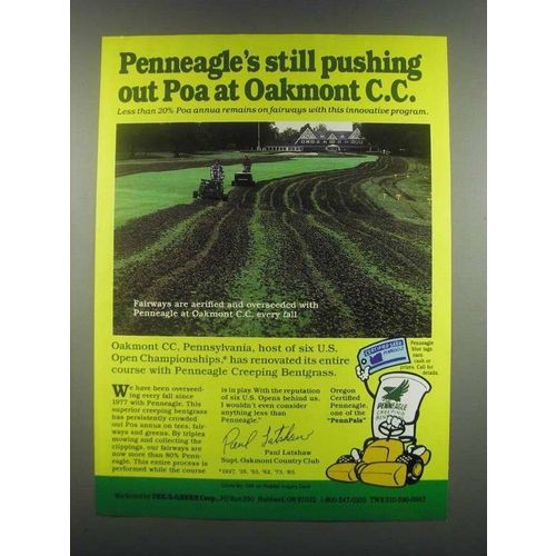 1985 Tee-2-Green Penneagle Creeping Bentgrass Ad