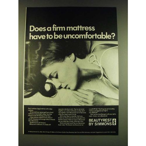 1966 Simmons Beautyrest Mattress Ad