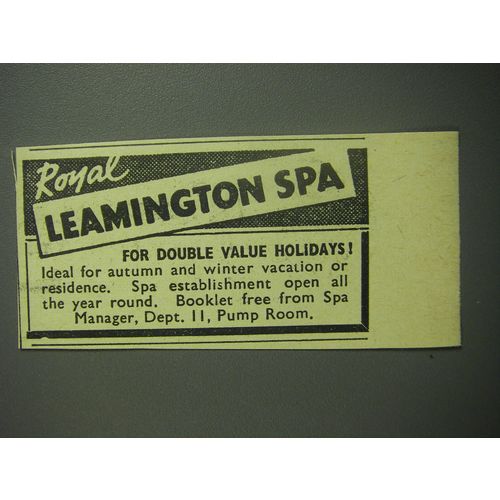 1948 Royal Leamington Spa Ad