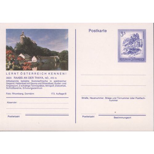 Austria unused - 3s pre-paid - Raabs An Der Thaya