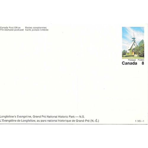 Canada #VC 57 Set 1-NS-1 Postal Card MINT Grand Pré National Historic Park-N.S.