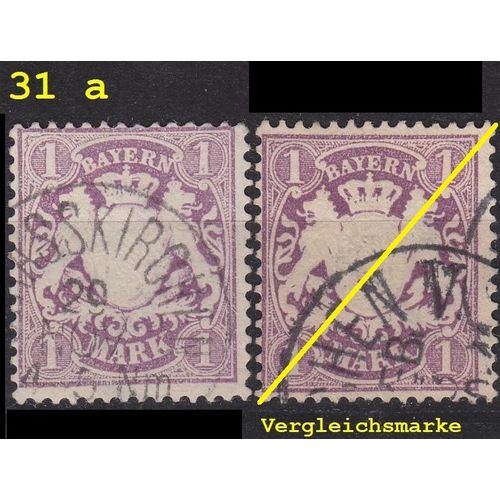 GERMANY Bayern Bavaria [1874] MiNr 0031 a ( O/used ) [01]