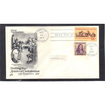 FDC Art Craft 1726 13c Congress + 724 (Cachet-Penciled/A) CV00781