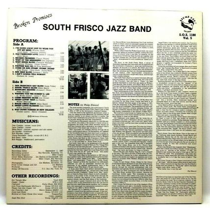 The South Frisco Jazz Band Broken Promises LP Vinyl Album Record (P4)