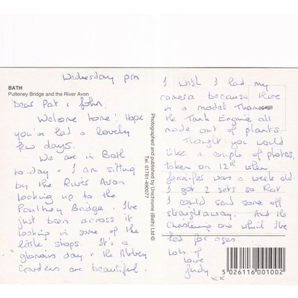 Pulteney Bridge Bath Somerset Postcard posted VGC