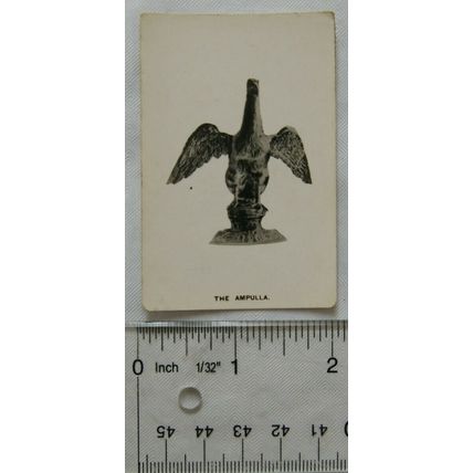1937 Tournament Cigarette Coronation Souvenir 34 The Ampulla