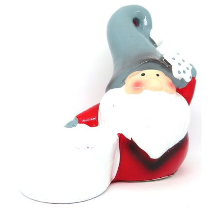 Christmas Santa Claus Tealight Holder Ceramic 12 CM