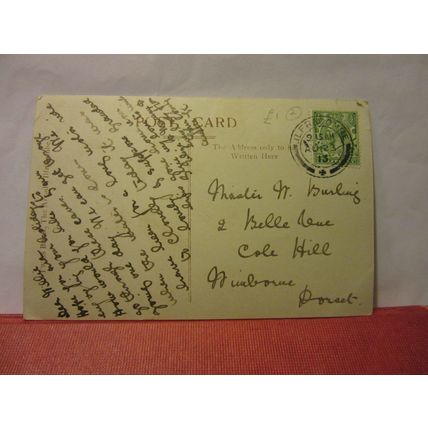 WATERMOUTH CAVE, ILFRACOMBE, DEVON used antique postcard RP 1913 pm =
