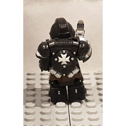 Futuristic Heavily Armoured Black Space Soldier / Marine 1 Minifigure Lego Style