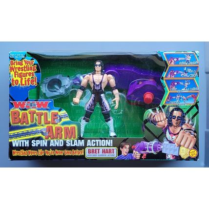 wwe wcw wwf ljn classic superstars battle arm & bret hart wrestling figure