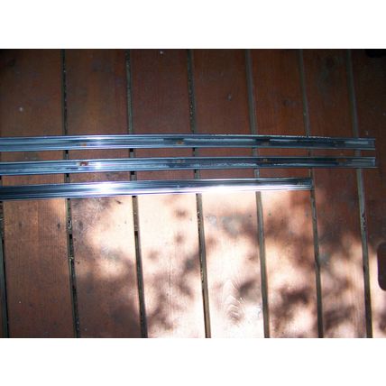 1966 CHRYSLER 300 BODY TRIM QUARTER PANEL / FENDER TOP - 3 PCS OEM