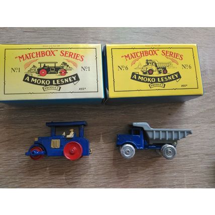 Matchbox - Recreations 1 Roller & 6 Tipper